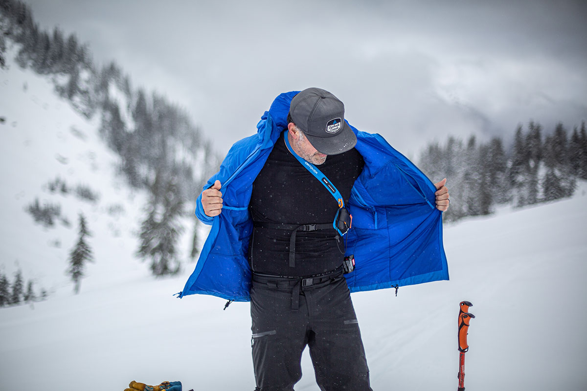 Arc'teryx Beta Insulated Jacket (layered over baselayer)